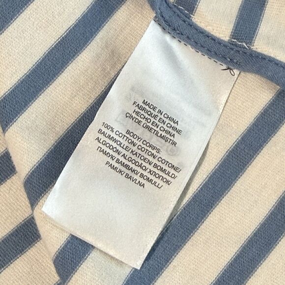Lauren Ralph Lauren Striped Cotton Blazer Womens M Blue White Coastal Preppy - Picture 7 of 13